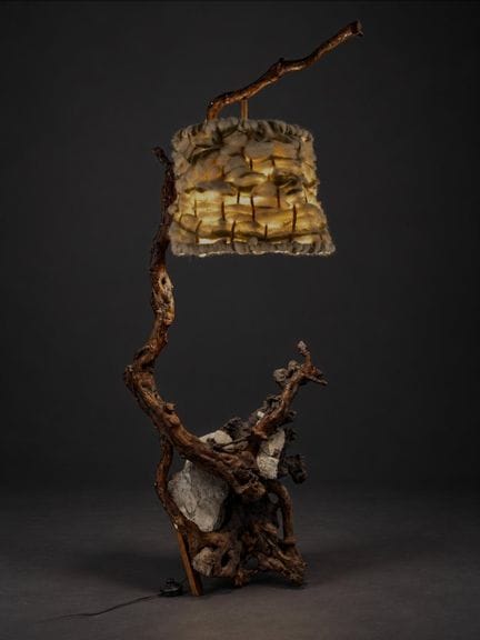 Handcrafted, circa 1970–1980
“Vine Stem” Floor Lam