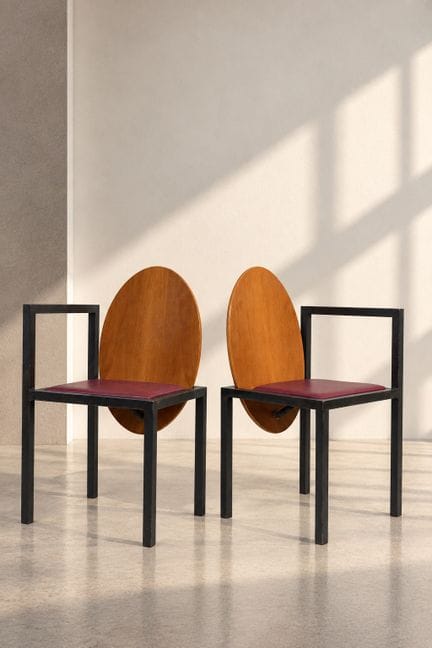 Gijs Bakker (born in 1942) 
Foyer Chair 
Pair of c
