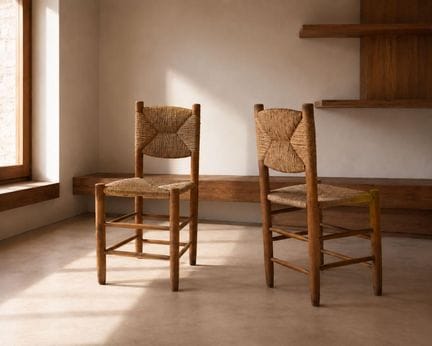 Charlotte Perriand (1903–1999) 
No. 19
Two chairs
