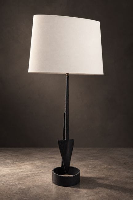 Léopold Gest
Large sculptural lamp
Iron
Circa 1965
