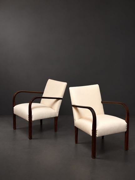 Swedish piece 
Pair of Art Deco armchairs 
Date of