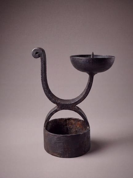 Léopold Gest (attributed to)
Candleholder
Iron
Cir