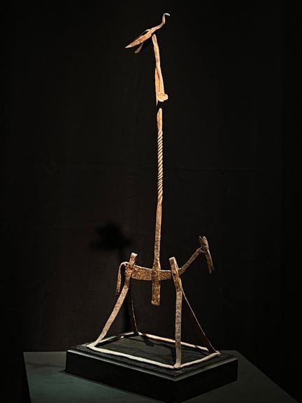 Nupe, Nigeria
19th–20th century 
Oil lamp with equ