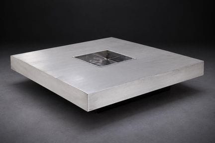 Willy Rizzo (1928–2013) 
Large coffee table 
Brush