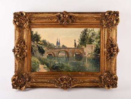 Armand GUERY (1853-1912)
El puente de los barquero