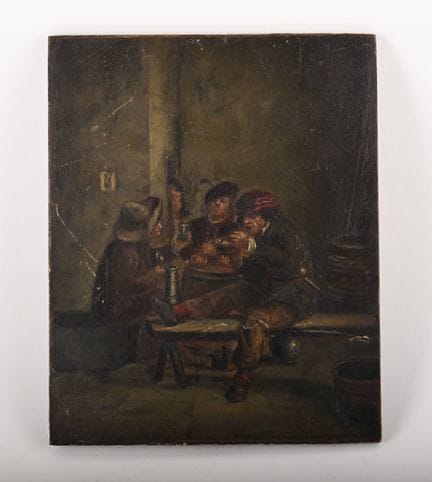 Scuola olandese del XIX secolo
Scena di taverna
Ol