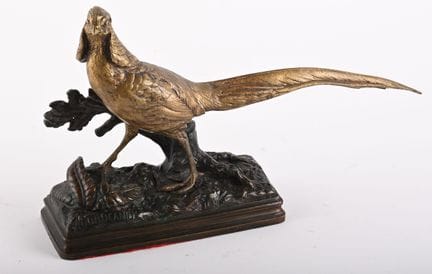 Alfred DUBUCAND (1828–1894)
Fasanenhuhn.
Bronze mi