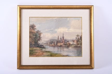 Justin OUVRIE (1806–1879)
Ansicht von Rouen, aufge