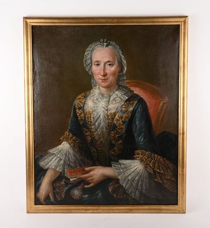 Escuela francesa del siglo XVIII.
Retrato de una m