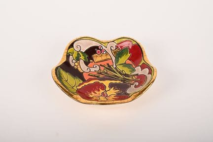 LONGWY "Romance" 
Portaoggetti in maiolica con sma