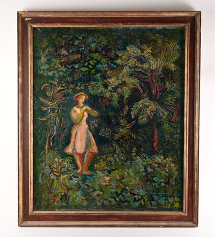 Suzanne TOURTE (1904-1979)
La flautista
Óleo sobre