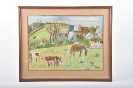 Simon SEGAL (1898-1969)
Caballos y vacas en el pra