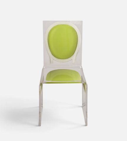 KARTELL. Sedia in plexiglas con decorazione in sti