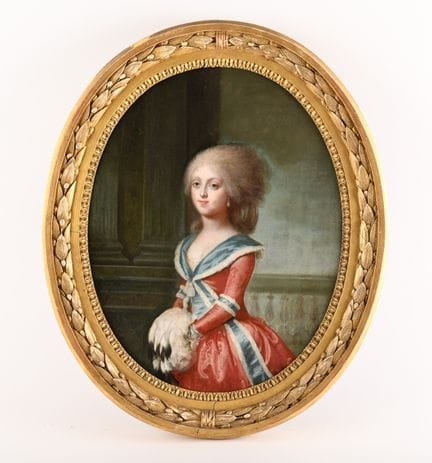 Escuela de finales del siglo XVIII.
Retrato de una