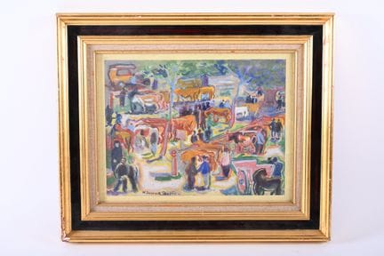 Suzanne TOURTE (1904 - 1979)
Escena con caballos.
