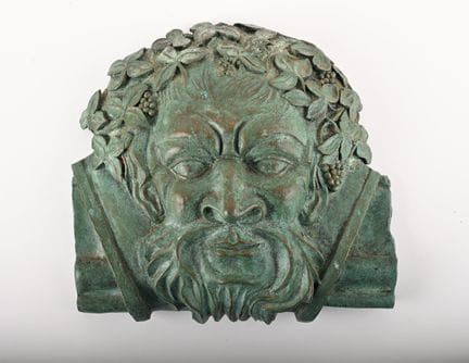 FONDERIE DE LORRAINE
Bacchus-Kopf aus Bronze mit g