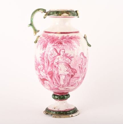 EST Niderviller o Luneville - Vaso in maiolica con