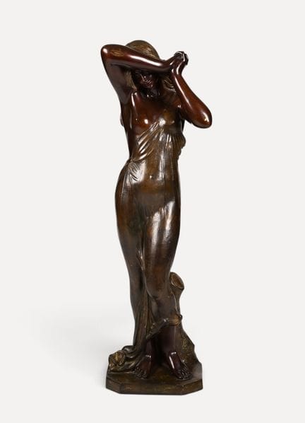Mathurin MOREAU (1822-1912) 
Donna drappeggiata 
B