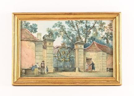 Schule des 18. Jahrhunderts.
Tor des Schlosses von