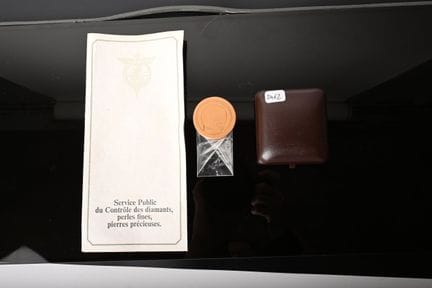 Collana articolata in oro bianco 750 con un diaman