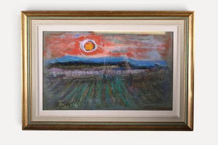 Suzanne TOURTE (1904-1979)
Tarde en Brie
Gouache s