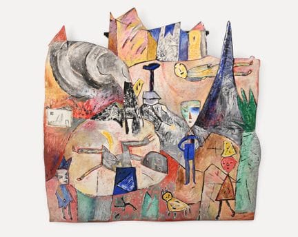 Eliane LARUS (nacida en 1944)
Paisaje con gran col