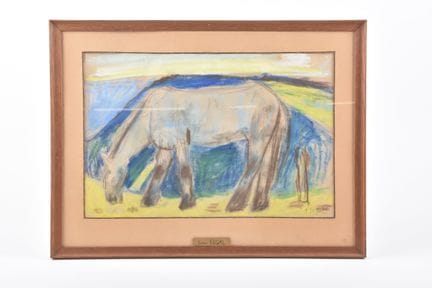 Simon SEGAL (1898-1969)
El caballo
Pastel y lápiz,