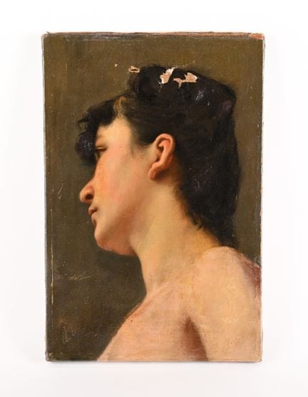 Escuela francesa del siglo XIX.
Retrato de mujer d