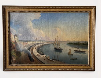 Escuela francesa del siglo XIX, «El puerto de Nant