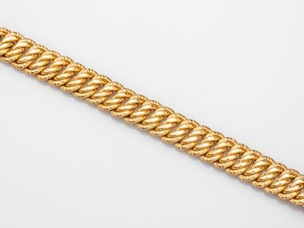 Armband aus 750°/°° (18 K) Gelbgold mit amerikanis