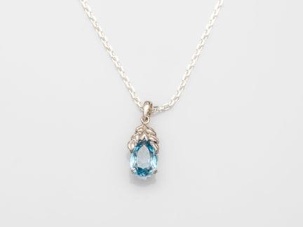 Kette aus 925er Silber, mit Forçat-Gliedern und ei