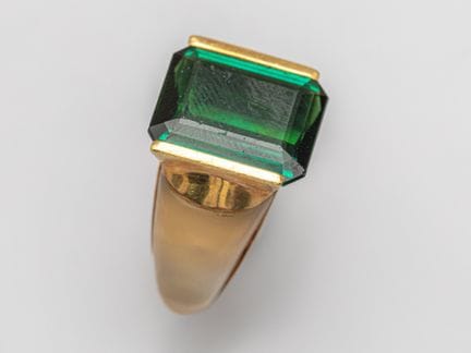 GILBERT ALBERT, excepcional anillo de oro amarillo