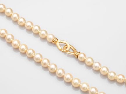 Collana di perle coltivate con diametro di 6,5/7,5