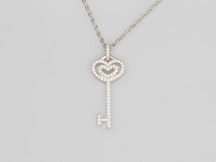 Catena in oro bianco 750°/°°(18K), maglia forçat e
