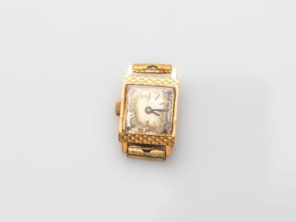 Boîtier de montre en or 750°/°° (18K). Poids brut: