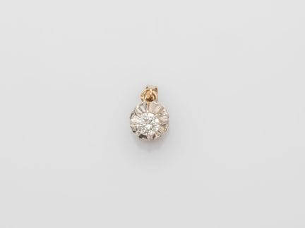 Ciondolo solitario in oro bianco 750°/°° (18 carat