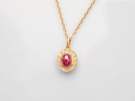 Kette aus 750°/°° (18 K) Gelbgold mit Forçat-Glied