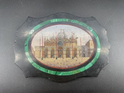 Micromosaico, Italia, XIX secolo, veduta architett