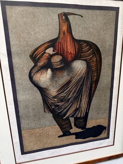 米哈伊尔·切米亚金（1943年出生）《巴黎的腹地》5幅石版画，编号8/50。画作尺寸64 x 46厘