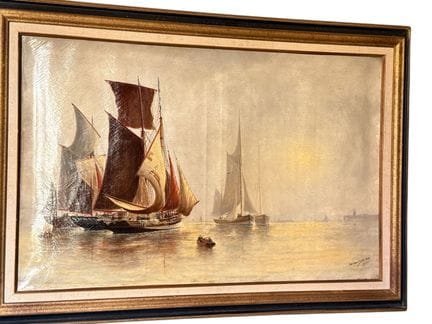 玛丽-爱德华·亚当（Marie-Edouard ADAM），海景画家（1847-1929）《勒阿弗尔