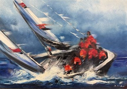 斯帕恩-维克多 ( 1949 )
胜利者
布面油画，右下方有签名。
81 x 116 厘米