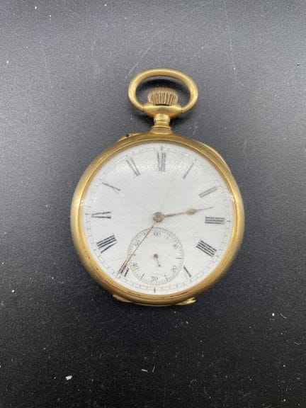 Orologio da tasca in oro giallo (manca il coperchi