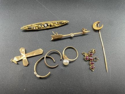 Set di gioielli in oro giallo 18 carati 750/°°, co