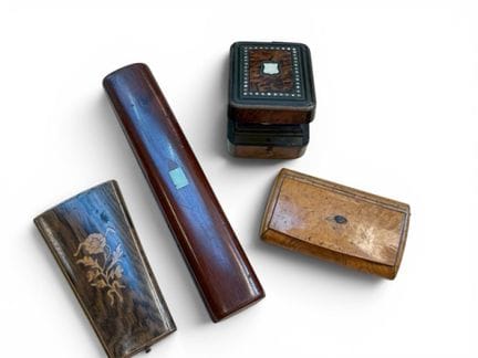 Set CPT: piccola scatola portaorologi in impiallac