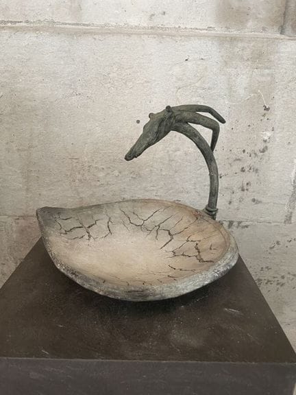 FABRE Christine (1951) – Antilopen-Schale, Raku-Ke