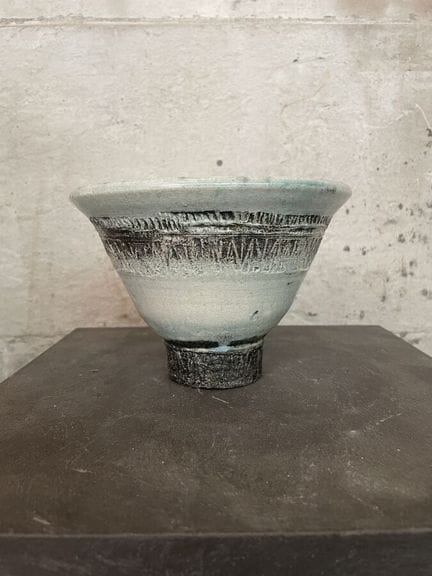 FABRE Christine (1951) - Coppa in gres smaltato co