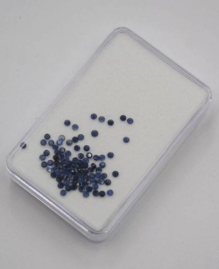 Insieme di smeraldi blu intenso, circa 3 carati