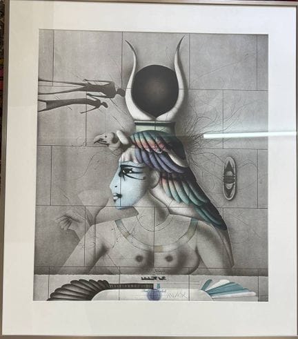《阿伊达》，保罗·温德利希的石版画，1978年，署名，编号可能位于PP下方？，装裱/玻璃，画芯尺寸 