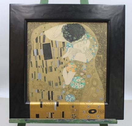 艺术印刷品，G.Klimt，《吻》，带框，RG 43 x 52 厘米