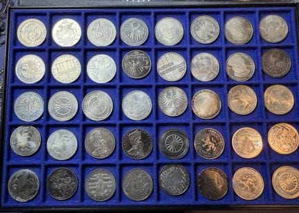 56x 5 DM monete commemorative della Repubblica Fed